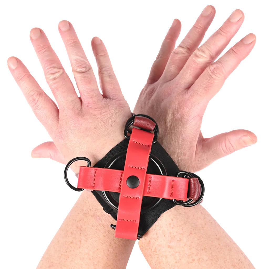 Ex's & Oh's Cross Wrist Cuffs Bondage and Fetish > Wrist and Ankle Cuffs - Tophatter Daily Deals